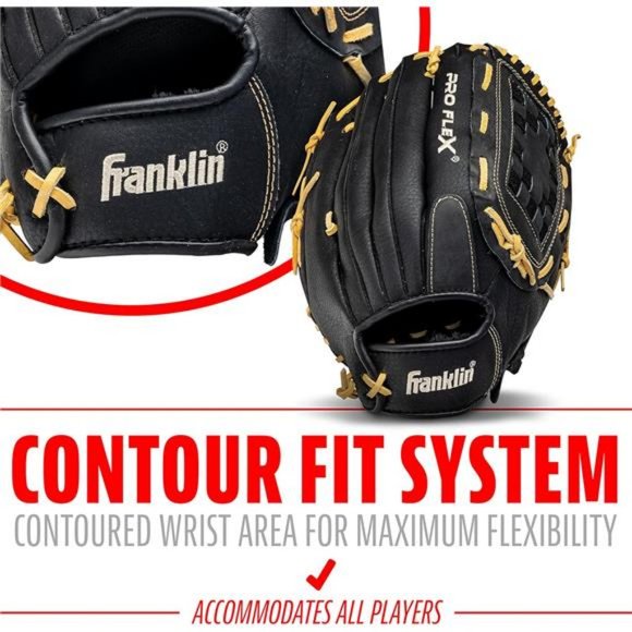 ProFlex Adult Baseball Fastpitch Softball Outfield Mitt Left Right Handed Throw - Picture 5 of 8